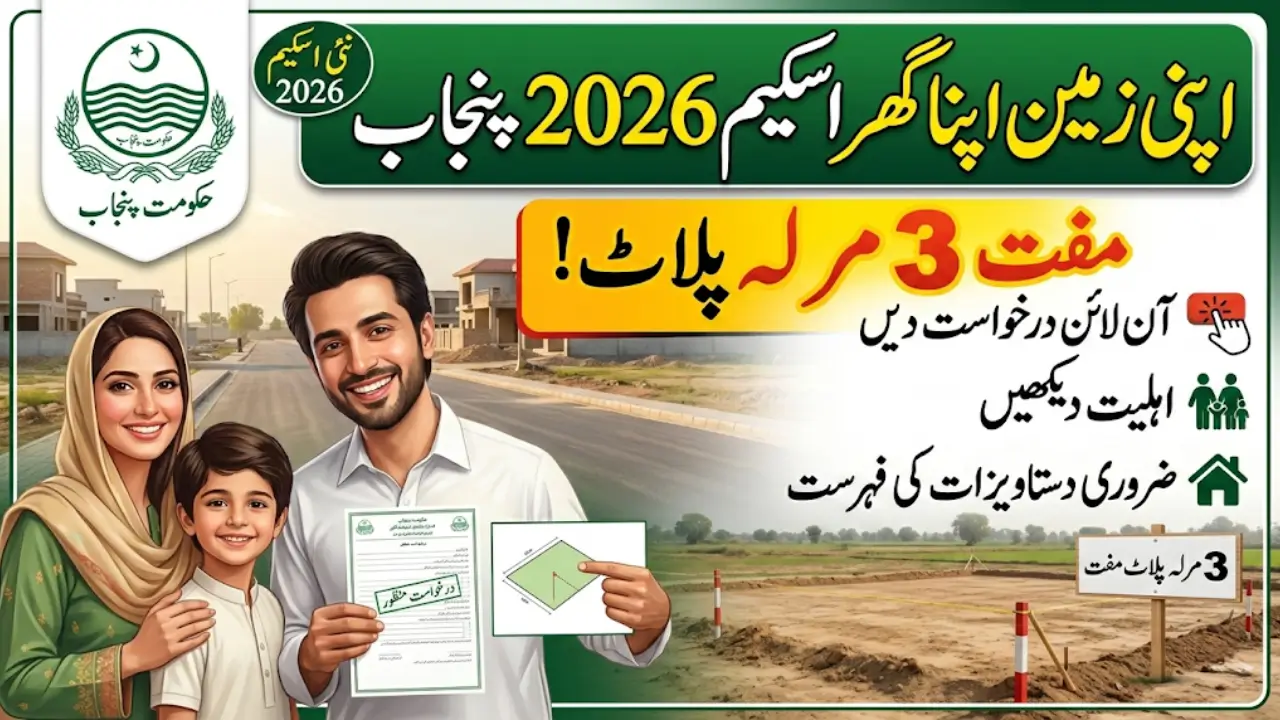 Apni Zameen Apna Ghar Scheme 2026 Punjab Free 3 Marla Plot Opportunity